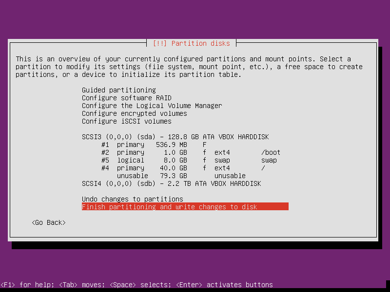 partition disk - boot